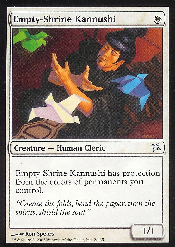 Empty-Shrine Kannushi (Betrayers of Kamigawa) Light Play