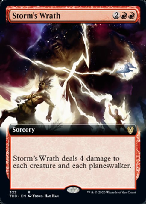 Storm's Wrath (Extended Art) (Theros Beyond Death) Near Mint
