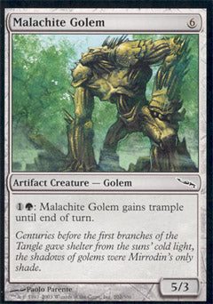 Malachite Golem (Mirrodin) Near Mint Foil