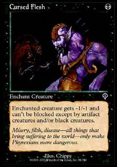 Cursed Flesh (Invasion) Near Mint Foil