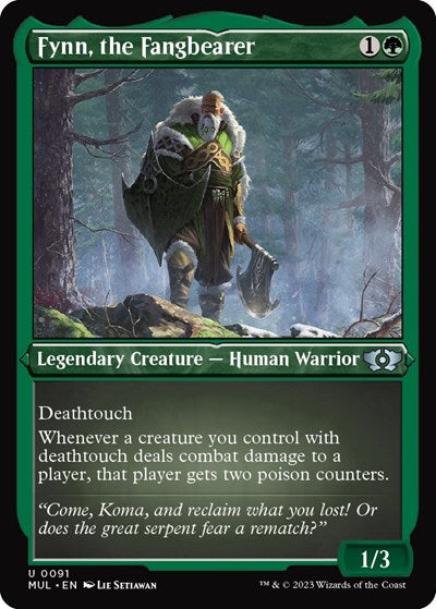 Fynn, the Fangbearer (Foil Etched) (March of the Machine: Multiverse Legends) Near Mint