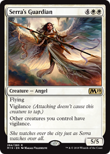 Serra's Guardian (Magic 2019 Core Set) Near Mint