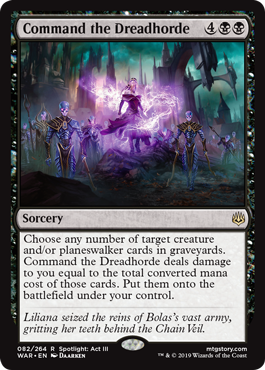 Command the Dreadhorde (War of the Spark) Near Mint
