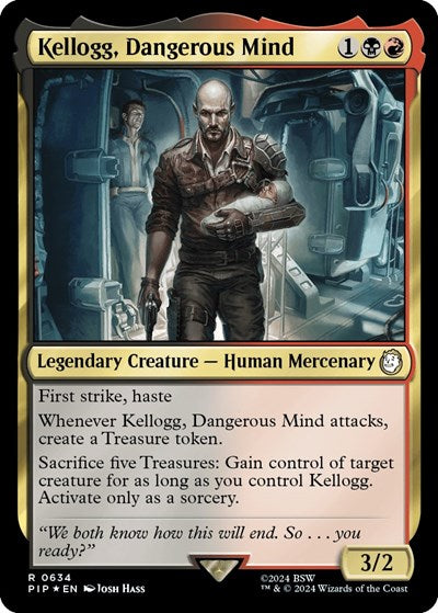 Kellogg, Dangerous Mind (Surge Foil) (Universes Beyond: Fallout) Near Mint