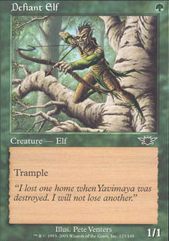 Defiant Elf (Legions) Near Mint Foil