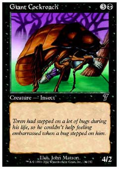 Giant Cockroach (7th Edition) Near Mint Foil