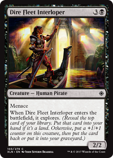 Dire Fleet Interloper (Ixalan) Near Mint