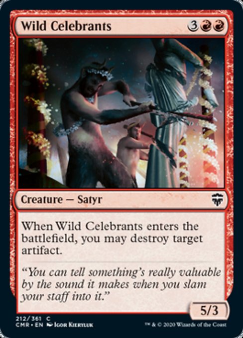 Wild Celebrants (Commander Legends) Near Mint Foil