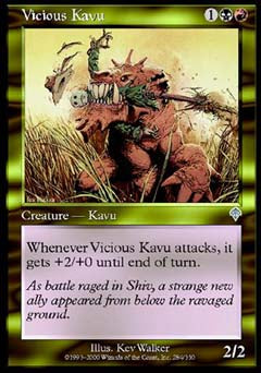 Vicious Kavu (Invasion) Near Mint Foil