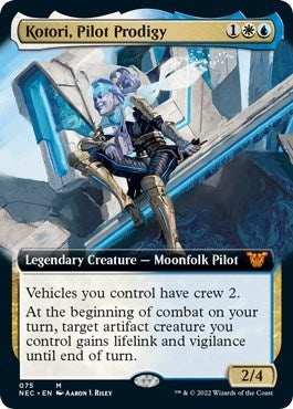 Kotori, Pilot Prodigy (Extended Art) (Commander: Kamigawa: Neon Dynasty) Near Mint