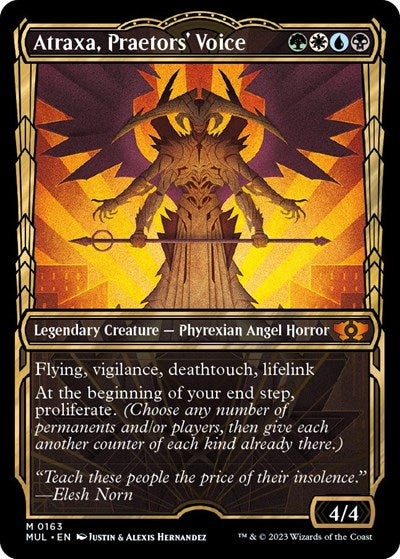 Atraxa, Praetors' Voice (Halo Foil) (March of the Machine: Multiverse Legends) Near Mint