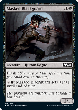 Masked Blackguard (Magic 2021 Core Set) Near Mint Foil