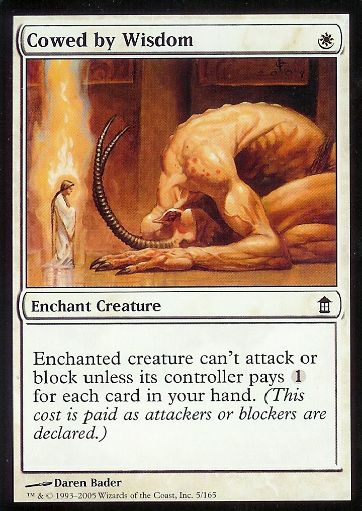 Cowed by Wisdom (Saviors of Kamigawa) Near Mint Foil