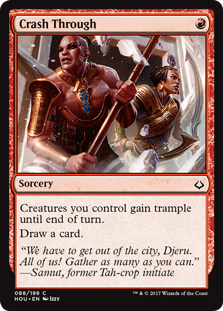 Crash Through (Hour of Devastation) Near Mint Foil