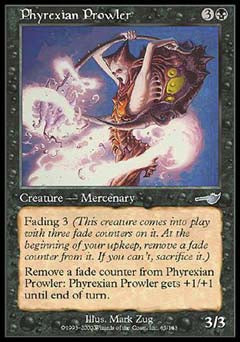Phyrexian Prowler (Nemesis) Near Mint Foil