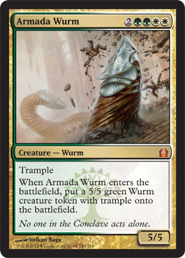 Armada Wurm (Return to Ravnica) Near Mint Foil