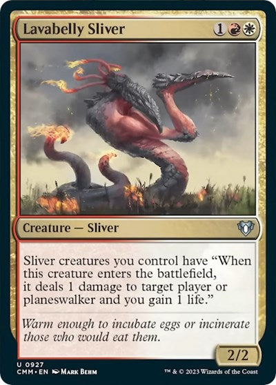 Lavabelly Sliver (Commander Masters) Near Mint