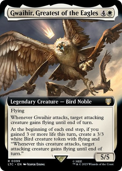 Gwaihir, Greatest of the Eagles (Extended Art) (Commander: The Lord of the Rings: Tales of Middle-earth) Near Mint