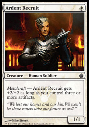 Ardent Recruit (Mirrodin Besieged) Near Mint Foil