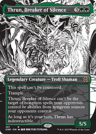 Thrun, Breaker of Silence (Borderless) (Phyrexia: All Will Be One) Near Mint Foil