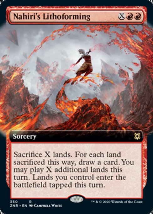 Nahiri's Lithoforming (Extended Art) (Zendikar Rising) Near Mint