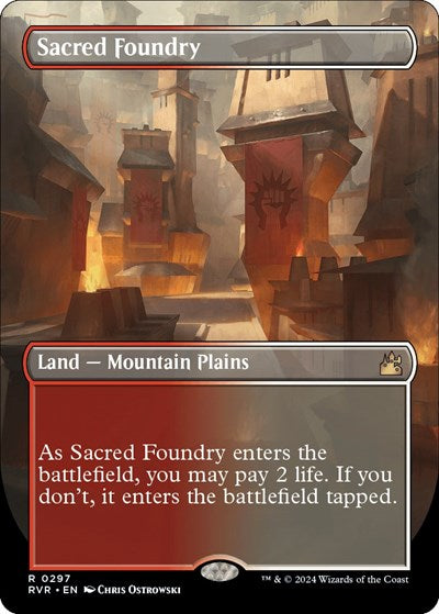 Sacred Foundry (Borderless) (Ravnica Remastered) Near Mint