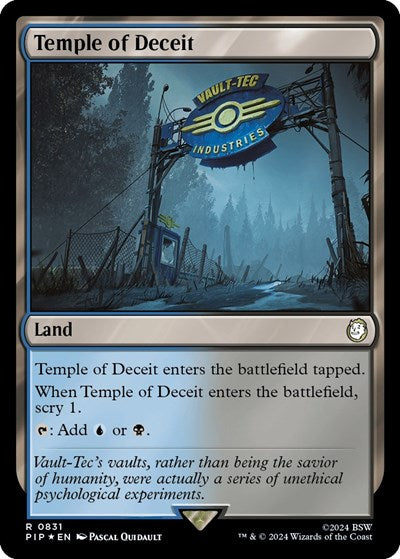 Temple of Deceit (Surge Foil) (Universes Beyond: Fallout) Near Mint
