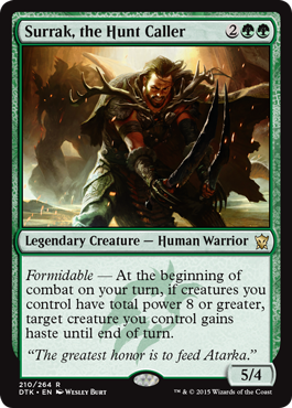 Surrak, the Hunt Caller (Dragons of Tarkir) Near Mint Foil