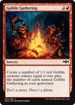 Goblin Gathering (Ravnica Allegiance) Near Mint Foil