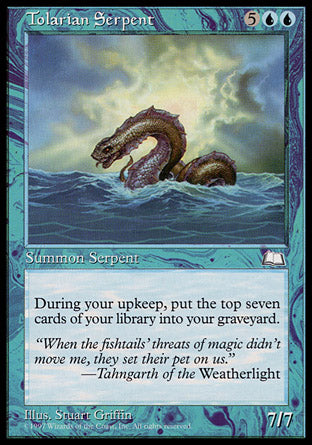 Tolarian Serpent (Weatherlight) Light Play