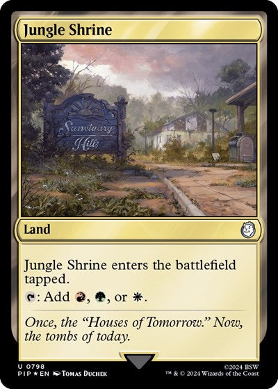 Jungle Shrine (Surge Foil) (Universes Beyond: Fallout) Near Mint