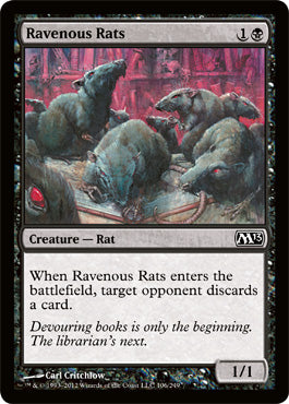 Ravenous Rats (Magic 2013 Core Set) Near Mint Foil