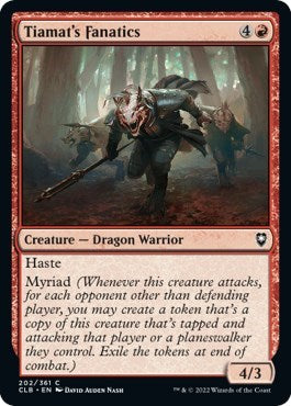 Tiamat's Fanatics (Commander Legends: Battle for Baldur's Gate) Near Mint Foil