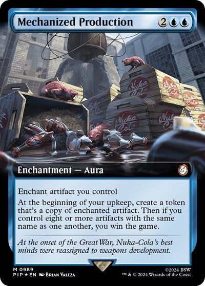 Mechanized Production (Extended Art) (Surge Foil) (Universes Beyond: Fallout) Near Mint