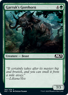 Garruk's Gorehorn (Magic 2021 Core Set) Near Mint