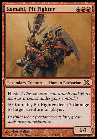 Kamahl, Pit Fighter (10th Edition) Light Play