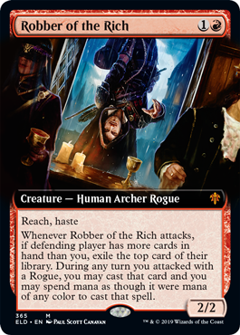 Robber of the Rich (Extended Art) (Throne of Eldraine) Near Mint