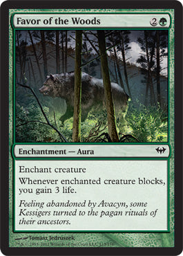 Favor of the Woods (Dark Ascension) Near Mint Foil