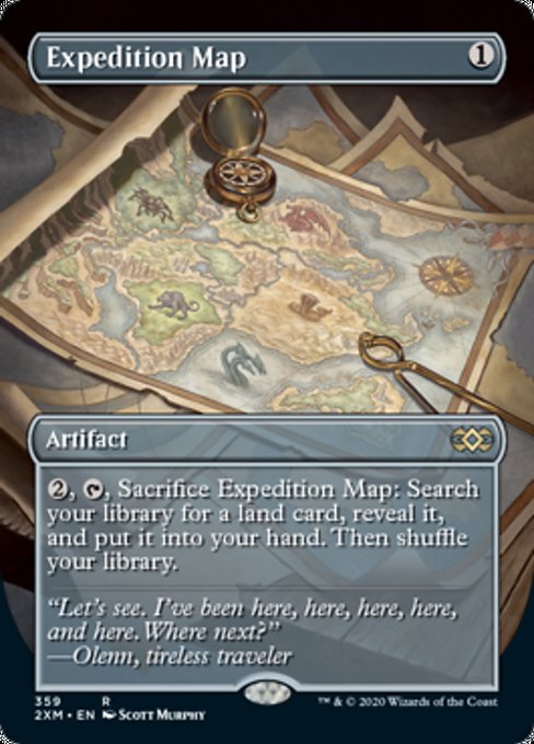 Expedition Map (Borderless) (Double Masters) Near Mint