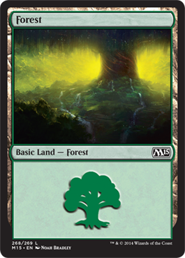Forest (268) (Magic 2015 Core Set) Near Mint Foil