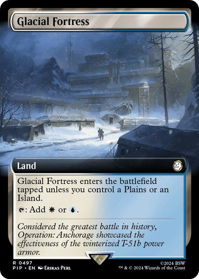 Glacial Fortress (Extended Art) (Universes Beyond: Fallout) Near Mint