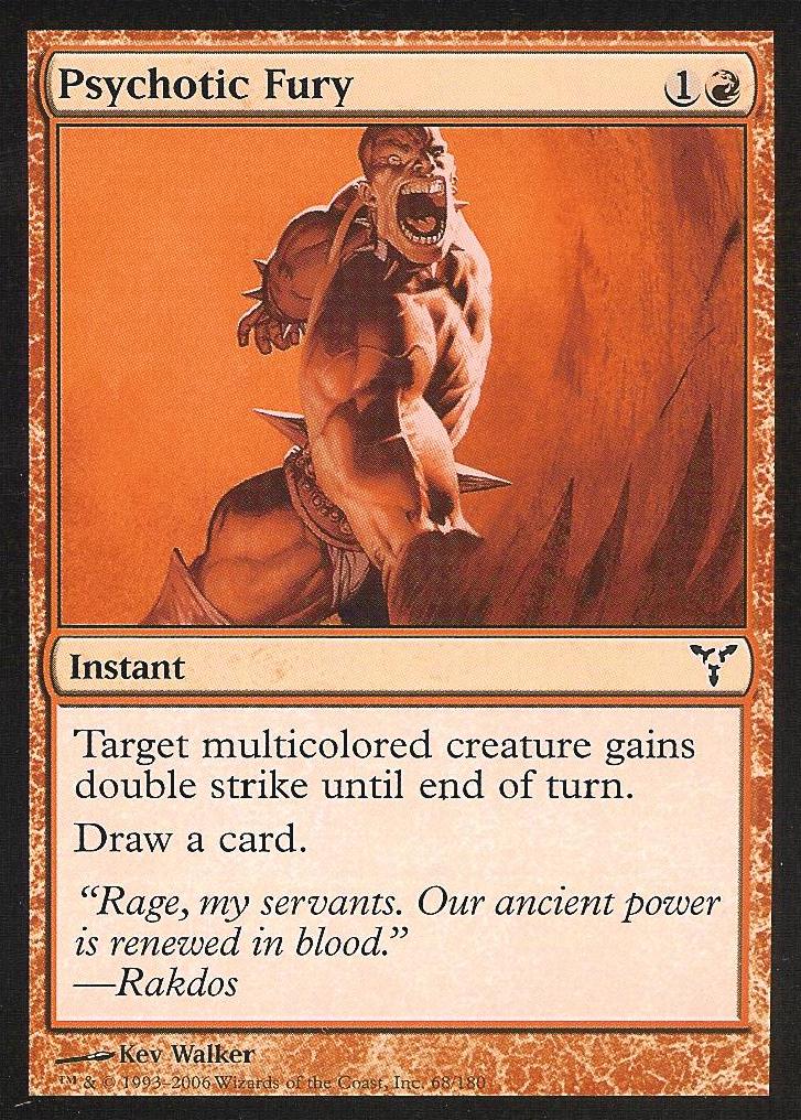 Psychotic Fury (Dissension) Near Mint Foil
