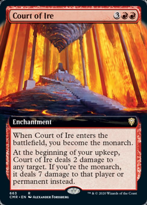 Court of Ire (Extended Art) (Commander Legends) Near Mint
