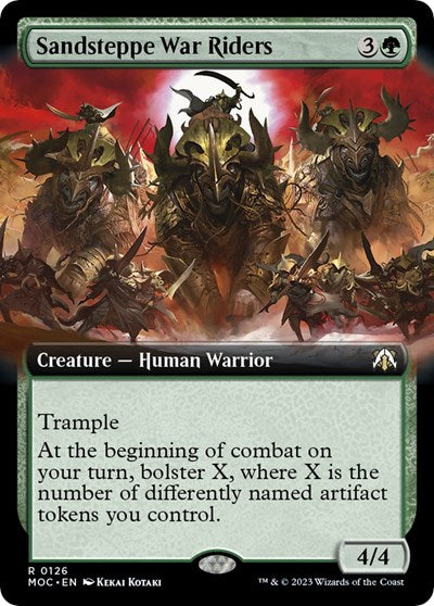 Sandsteppe War Riders (Extended Art) (Commander: March of the Machine) Near Mint