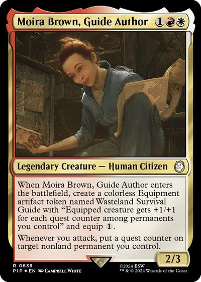 Moira Brown, Guide Author (Surge Foil) (Universes Beyond: Fallout) Near Mint
