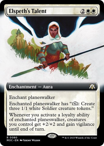 Elspeth's Talent (Extended Art) (Commander: March of the Machine) Near Mint