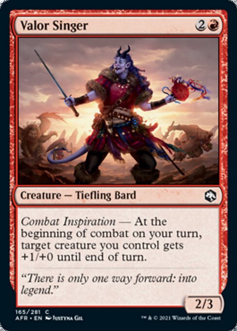 Valor Singer (Adventures in the Forgotten Realms) Near Mint Foil
