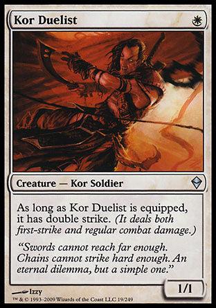 Kor Duelist (Zendikar) Near Mint Foil