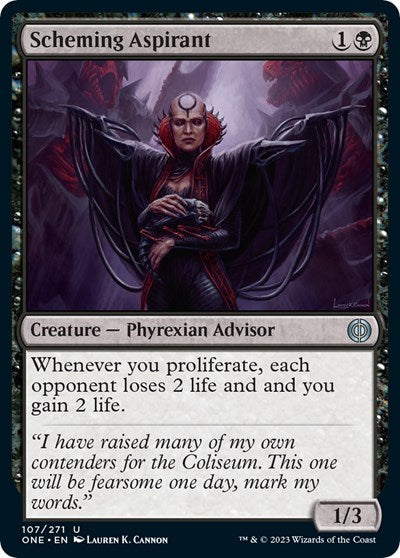 Scheming Aspirant (Phyrexia: All Will Be One) Near Mint Foil