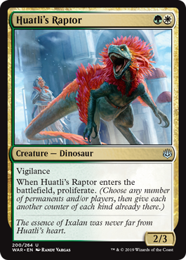 Huatli's Raptor (War of the Spark) Near Mint Foil